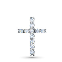 Подвеска из белого золота (изготовление) с бриллиантом