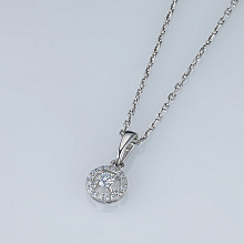 Подвеска из серебра c бриллиантами