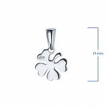 Подвеска из белого золота с бриллиантом (изготовление)