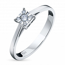 Кольцо из белого золота с бриллиантами (изготовление)