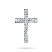 Подвеска из белого золота с бриллиантами