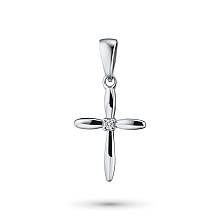 Подвеска из серебра (изготовление) с бриллиантом