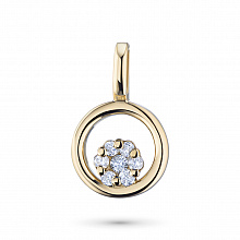 Подвеска из желтого золота с бриллиантами (изготовление)