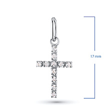 Подвеска из белого золота с бриллиантами
