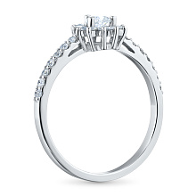 Кольцо из белого золота с бриллиантами