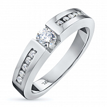 Кольцо из желтого золота с бриллиантами (изготовление)