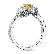 Кольцо из белого золота c бриллиантами