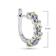 Серьги из белого золота с бриллиантами (изготовление)