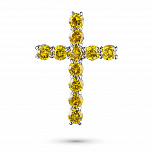 Подвеска из белого золота (изготовление) с бриллиантами