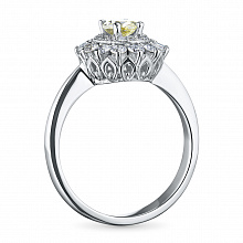 Кольцо из белого золота с бриллиантами (изготовление)