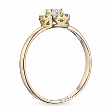 Кольцо из желтого золота с бриллиантами (изготовление)