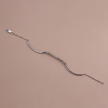 Браслет из белого золота с бриллиантами (изготовление)