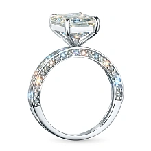 Кольцо из белого золота c бриллиантами