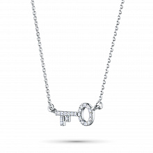 Колье из белого золота с бриллиантами (изготовление)